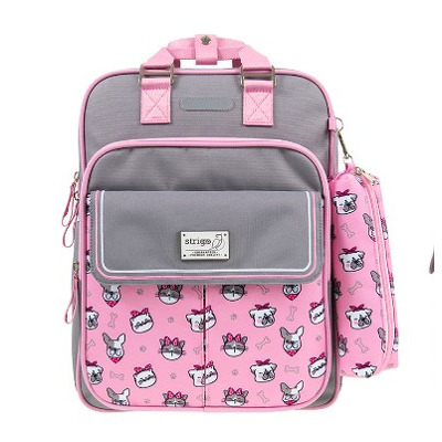 Ghiozdan Schoolbag Cube, roz Ghiozdan Schoolbag Cube, roz
