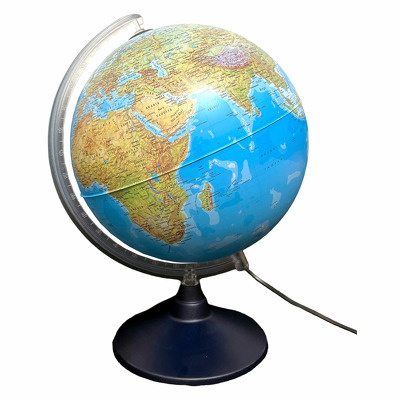 Glob geografic pamantesc iluminat Elite 30 cm