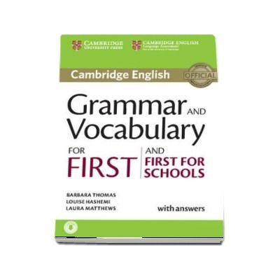 Grammar and Vocabulary for First and First for Schools Book with Answers and Audio