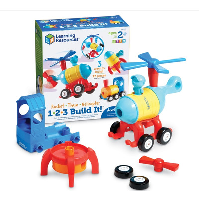 Hai sa construim - 1-2-3 Racheta -Tren - Elicopter