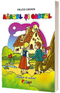 Hansel si Gretel, poveste de colorat