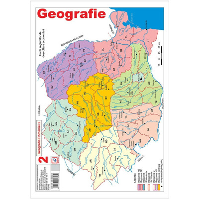 Harta Geografia Romaniei 2
