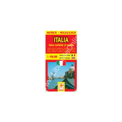 Harta Italiei - turistica si rutiera