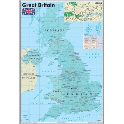 Harta murala Great Britan