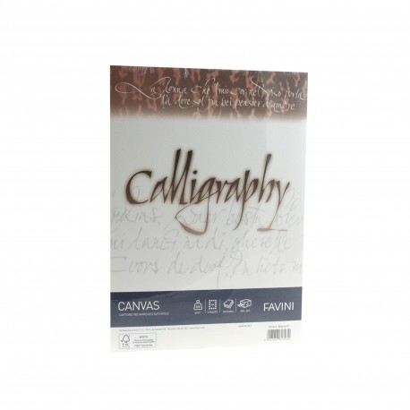 Hartie caligrafica A4 200g alb Canvas Favini