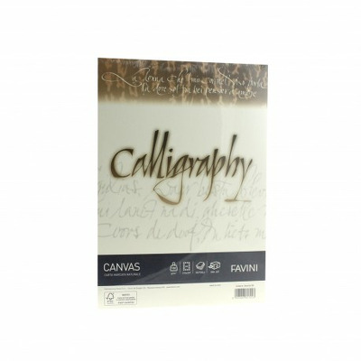 Hartie caligrafica crem Canvas, A4 100g, Favini