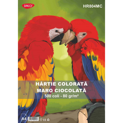 Hartie colorata HR804MC 80G/MP A4 500C, maro ch