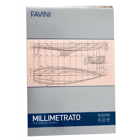 Hartie milimetrica, A3 80g Favini