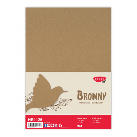Hartie natur, 110 g/mp A4 25 coli, Daco