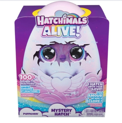 Hatchimals Alive Pufficorn figurina cu iesire din ou