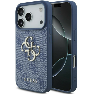 Husa Guess Hardcase 4G Big Logo pentru iPhone 17 Pro, albastru
