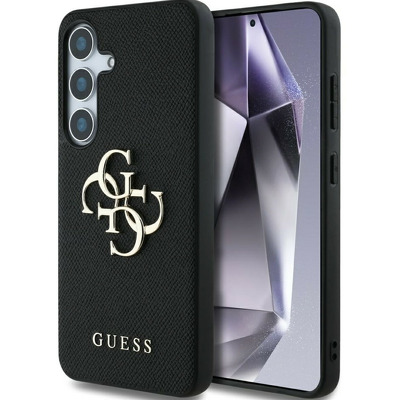 Husa pentru Samsung Galaxy S25,Guess Hardcase 4G Grained Big and Classic Logo, neagra