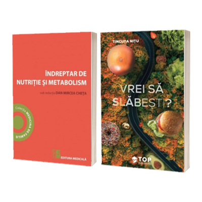 Set 2 carti despre nutritie si metabolism:Indreptar de nutritie si metabolism si Vrei sa slabesti?