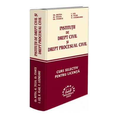 Institutii de Drept Civil si Drept Procesual Civil
