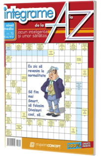 Integrame de la A la Z, numarul 76. Revista de integrame de nivel mediu