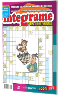 Integrame pentru tinerii pensionari, numarul 273. Revista de integrame cu grad mediu de dificultate Integrame pentru tinerii pensionari, numarul 273. Revista de integrame cu grad mediu de dificultate