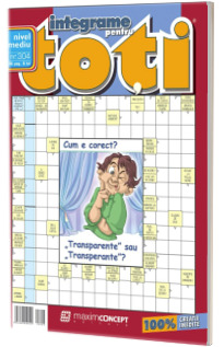 Integrame pentru toti, numarul 304. Revista de integrame de nivel mediu