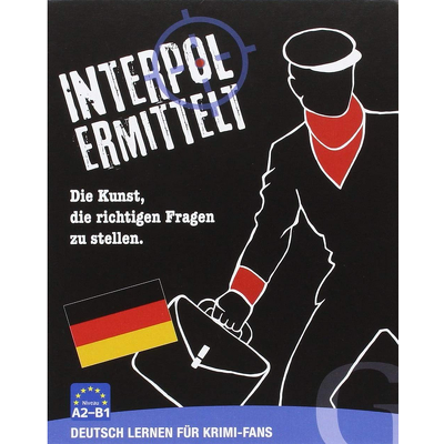 Interpol ermittelt. Deutsch lernen fur Krimi-Fans Sprachspiel. Die Kunst, die richtigen Fragen zu stellen