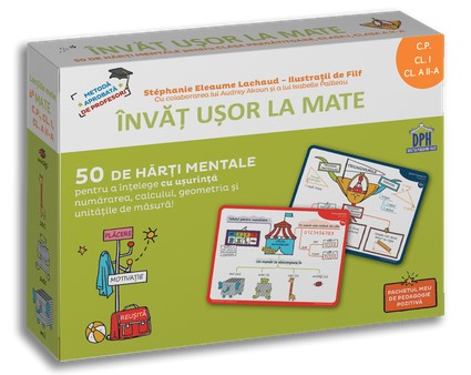 Invat usor la mate: 50 de harti mentale - Volumul I - CP, Cls. I, a II-a