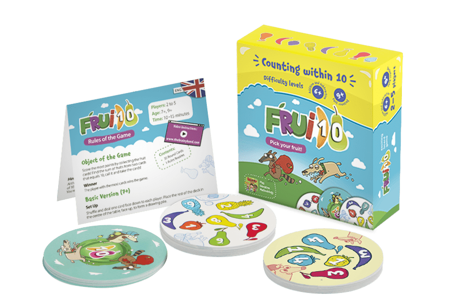 Invatam numerele 1 - 10 si adunarea si scaderea Frui 10 joc educativ