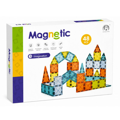 Joc de constructie magnetic - 48 piese (5.5 cm)