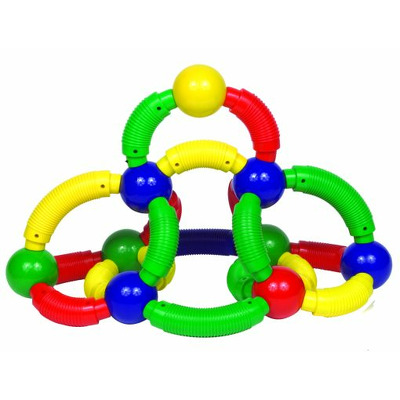 Joc de constructii magnetic Jumbo - 50 piese pentru creatii tridimensionale