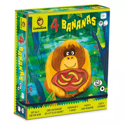 Joc de familie: 4 pe rand Banane, +5 ani