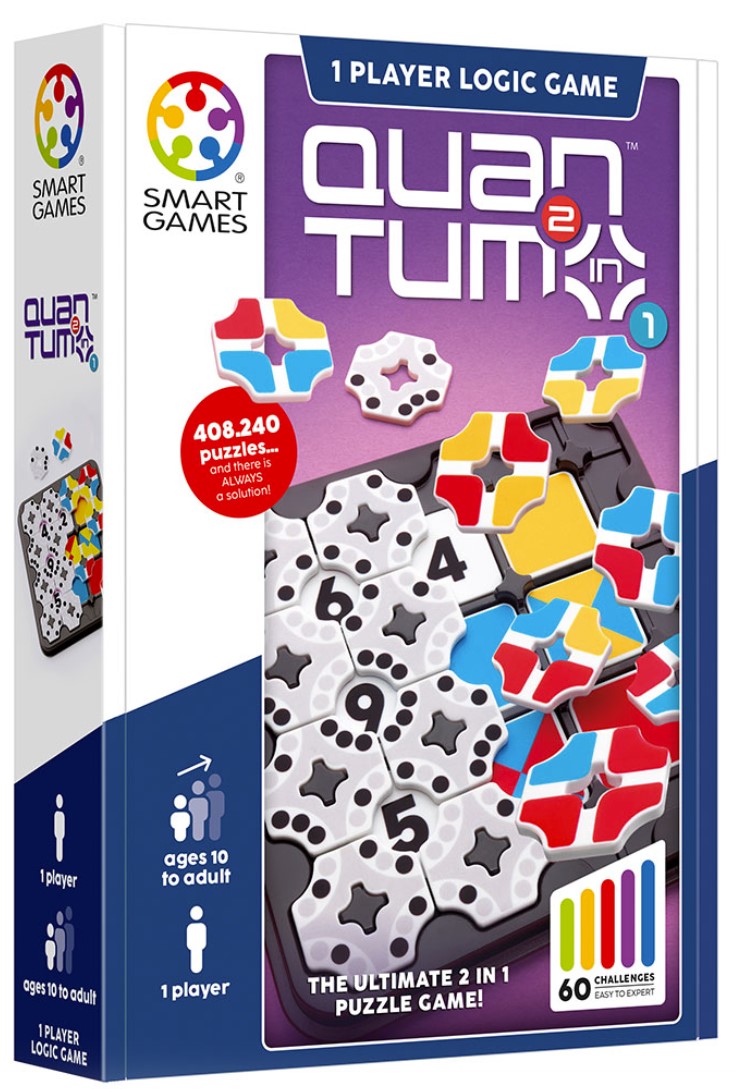Joc de logica cu 60 de provocari, Quantum - 2 in 1 Puzzle