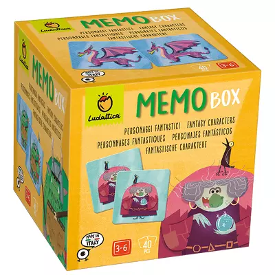 Joc de memorie Memobox, Persoanje fantastice, Ludattica, 2-3 ani +