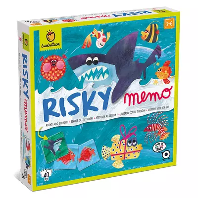 Joc de memorie risc si aventura – Fereste-te de Rechin, Ludattica, 3-6 ani