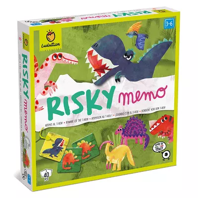 Joc de memorie risc si aventura – Fereste-te de T-rex, Ludattica, 3-6 ani