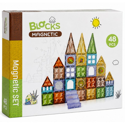 Joc magnetic  Diamond - 48 piese (7.5 cm)