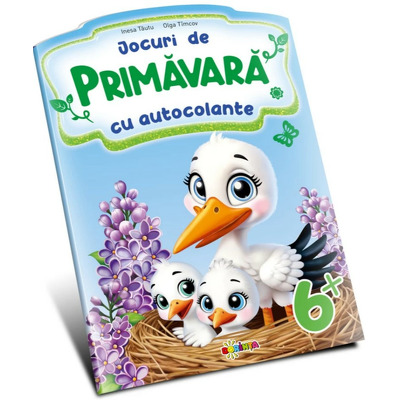 Jocuri de Primavara cu autocolante: 6+