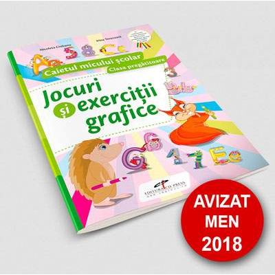 Jocuri si exercitii grafice. Caietul micului scolar. Clasa pregatitoare - Nicoleta Ciobanu