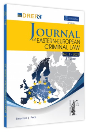 Journal Of Eastern European Criminal Law Issue 1/2021
