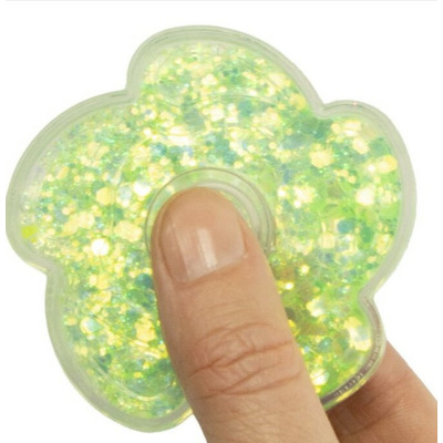 Jucarie antistres Fidget Spinner - Floricica cu sclipici