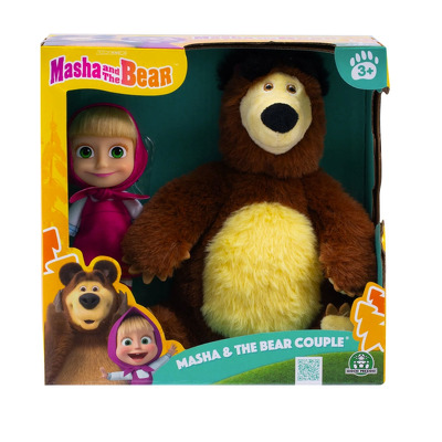 Jucarie de plus Masha si ursul Famosa set urs+ papusica Masha