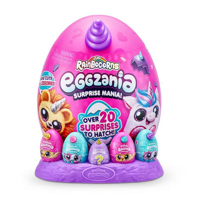 Jucarie de plus RAINBOCORNS - Unicornul curcubeu Eggzania cu surprize