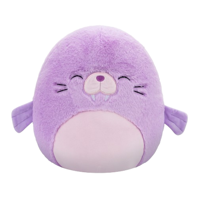 Jucarie de plus SQUISHMALLOWS Fuzzamallows Morsa Winnie, 30 cm