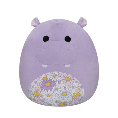 Jucarie de plus SQUISHMALLOWS Squad 19 - Hanna Hipopotamul Purpuriu, 35 cm