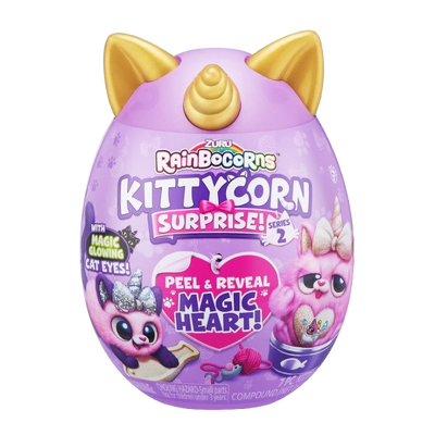 Jucarie de plus surpriza, RAINBOCORNS, Pisicuta Kittycorn Seria 2