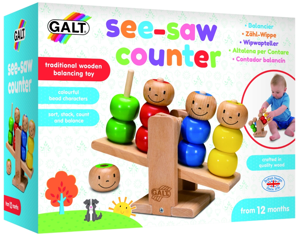 Jucarie din lemn See-Saw Counter