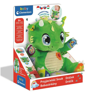 Jucarie interactiva de plus dragon clementoni in limba maghiara