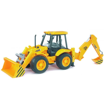 Jucarie Utilaj Tractor JCB 4CX cu Incarcator Frontal și Lama