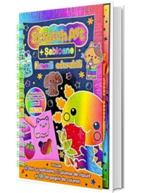 Kawaii adorabili. Scratch art cu sabloane Kawaii adorabili. Scratch art cu sabloane