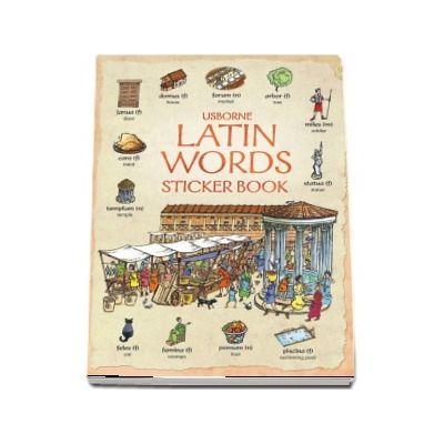 Latin words sticker book