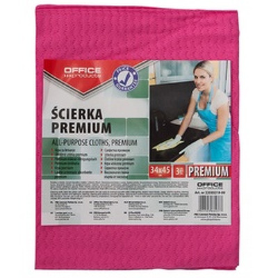 Lavete premium, 34 x 45cm, 3 buc/set, 80% vascoza, Office Products - culori asortate
