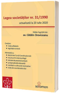 Legea societatilor nr. 31/1990 (actualizata la 20 iulie 2020)
