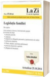 Legislatia familiei. Actualizat la 25.10.2014 - Cod 554