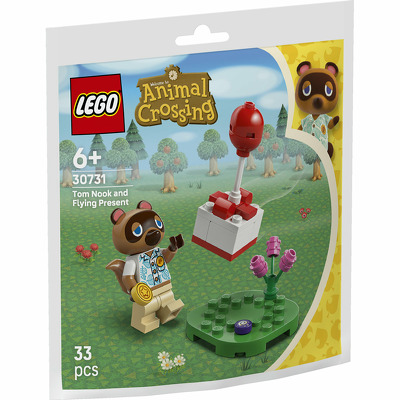 LEGO Animal Crossing. Tom Nook si un cadou zburator